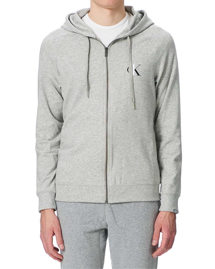 Herre | Gensere | Calvin Klein | CK One Lounge Full Zip Hoodie Grey Heather