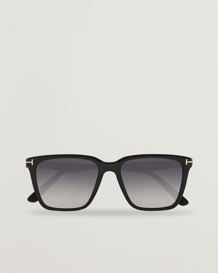 Herre | Solbriller | Tom Ford | Garrett Sunglasses Shiny Black/Gradient Smoke