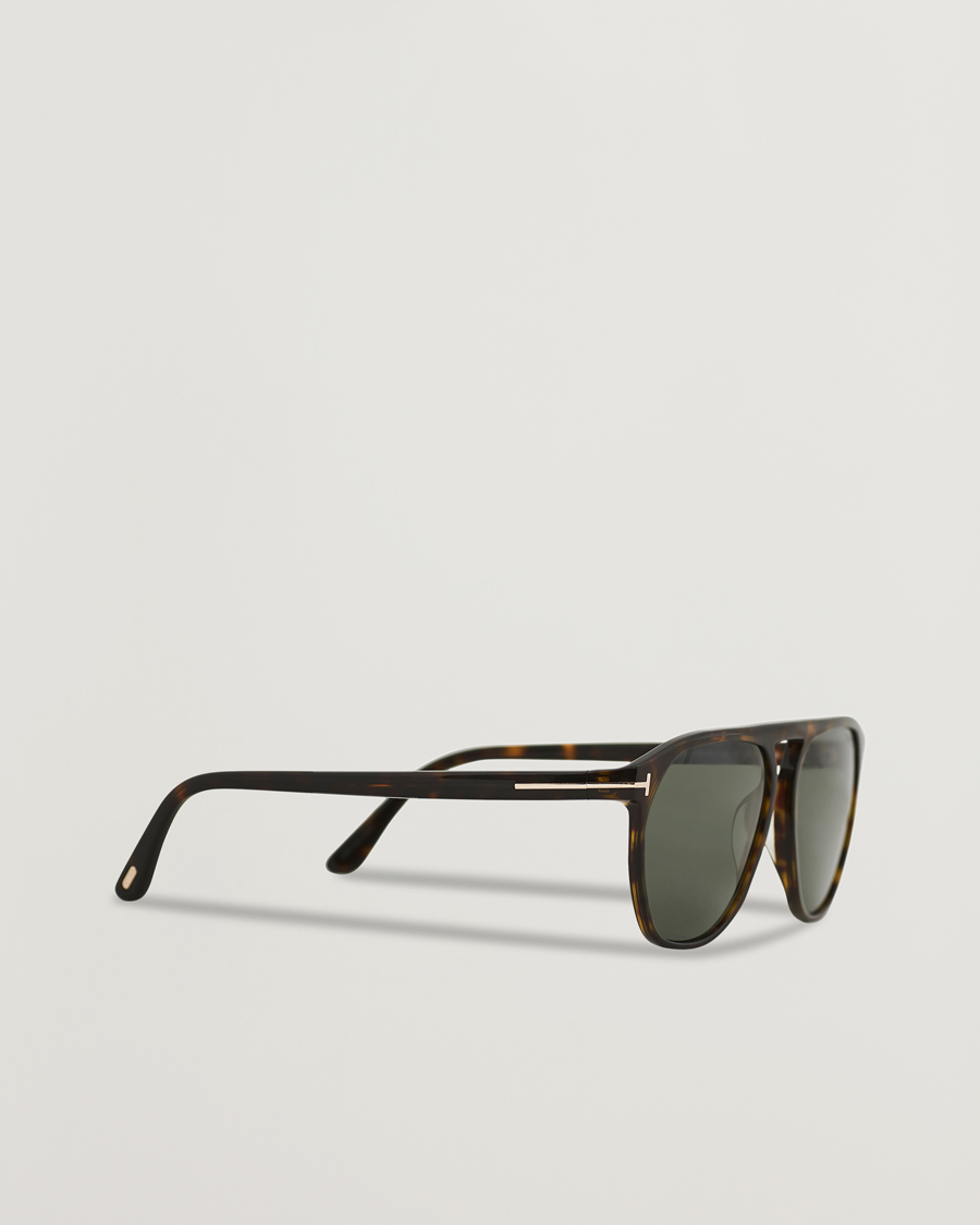 Herre | Solbriller | Tom Ford | Jasper-02 Sunglasses Dark Havana/Green