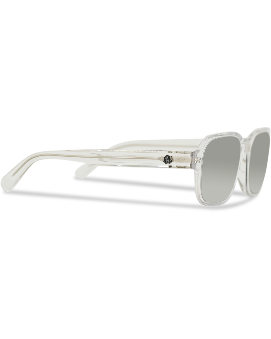Herre | Moncler Lunettes Icebridge Sunglasses Crystal/Smoke Mirror | Moncler Lunettes | Icebridge Sunglasses Crystal/Smoke Mirror