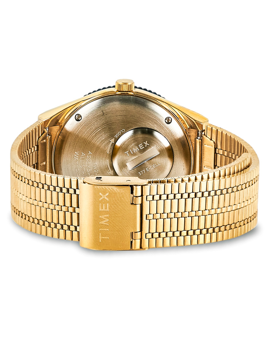 Herre | Timex Q Reissue 1979 Gold Tone/Blue | Timex | Q Reissue 1979 Gold Tone/Blue