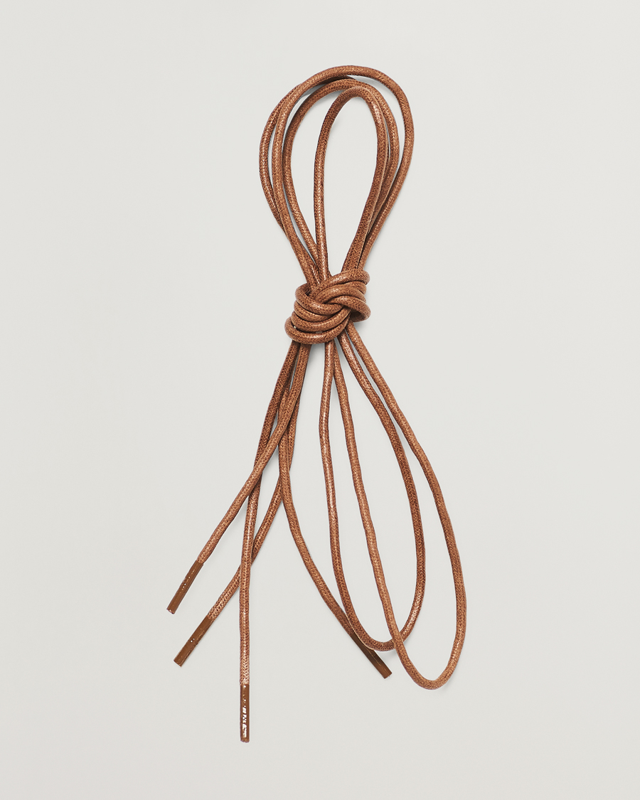 Herre | Skopleie | Saphir Medaille d'Or | Shoe Laces Thin Waxed 75cm Tobacco