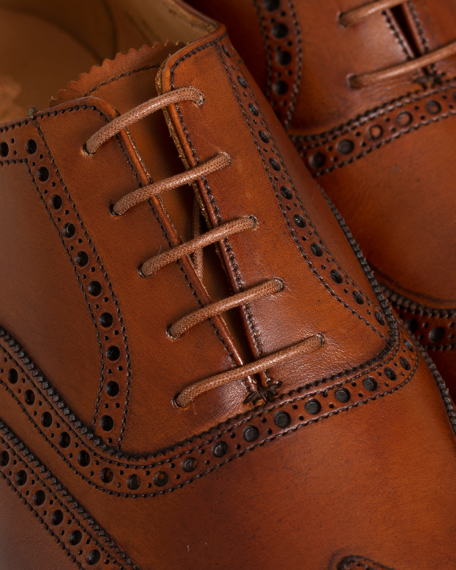 Herre | Skopleie | Saphir Medaille d'Or | Shoe Laces Thin Waxed 75cm Tobacco