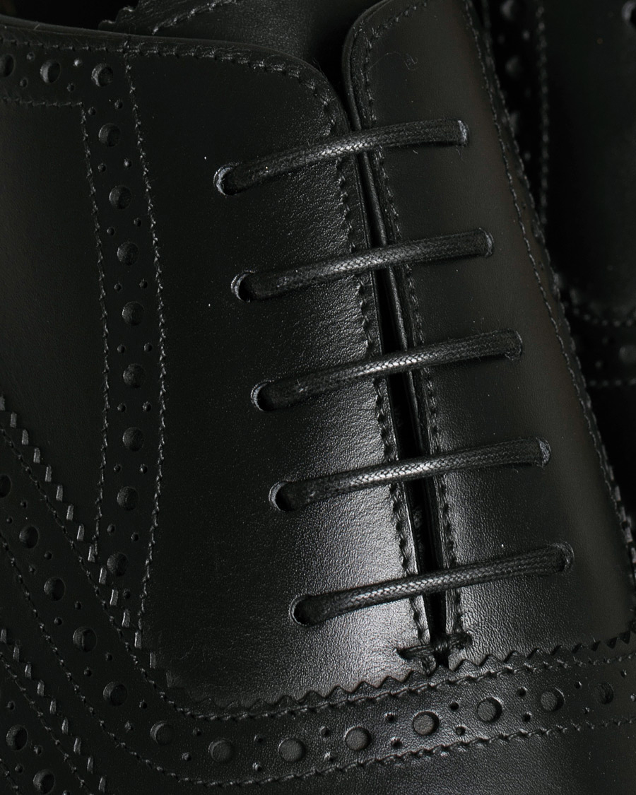 Herre | Saphir Medaille d'Or Shoe Laces Thin Waxed 75cm Black | Saphir Medaille d'Or | Shoe Laces Thin Waxed 75cm Black