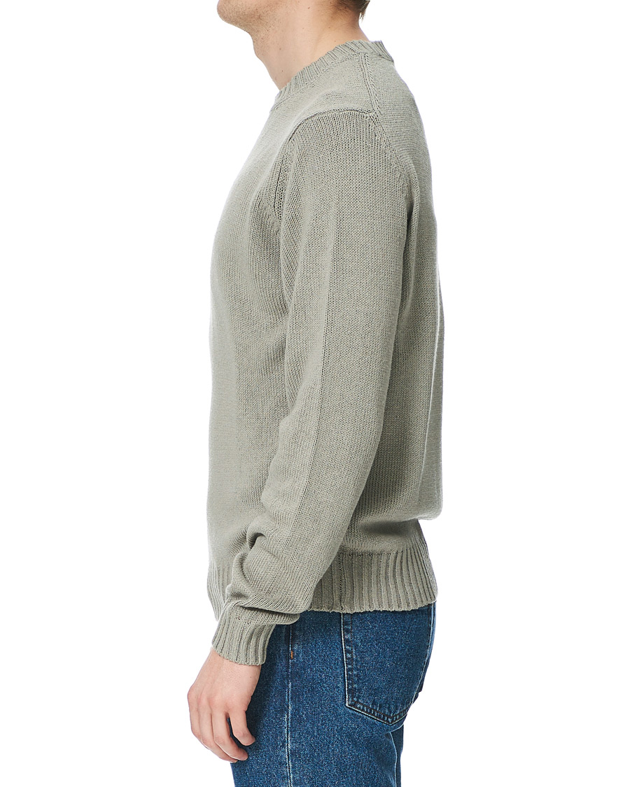 Herre | Gensere | Sunflower | Silk Crew Neck Light Grey