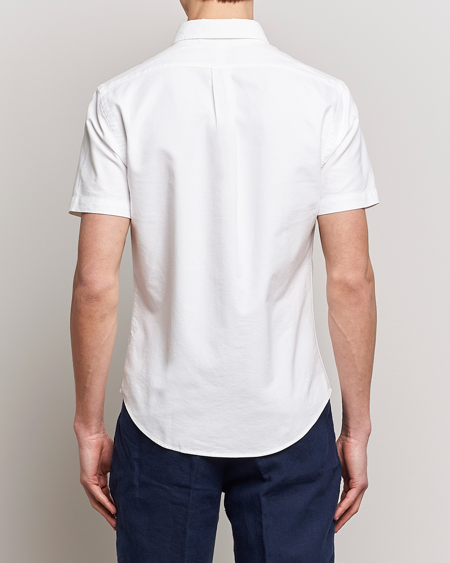 Herre | Skjorter | Polo Ralph Lauren | Slim Fit Oxford Short Sleeve Shirt White