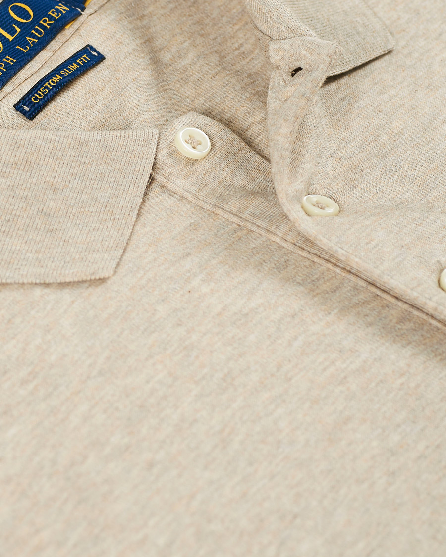Herre | Pikéer | Polo Ralph Lauren | Luxury Pima Cotton Polo Tuscan Beige Heather