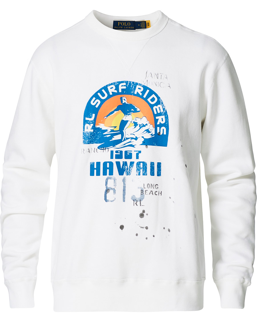 Herre | Gensere | Polo Ralph Lauren | Surf Riders Crew Neck Sweatshirt White