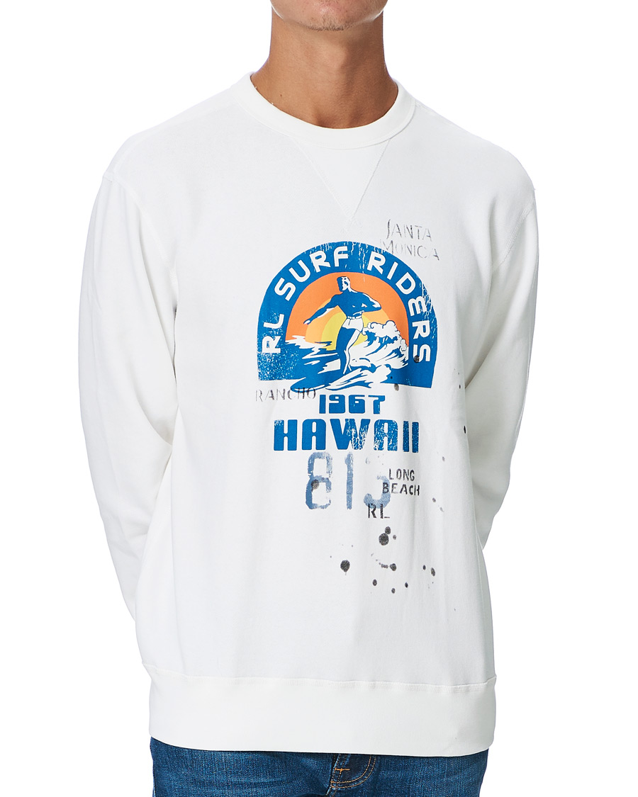 Herre | Gensere | Polo Ralph Lauren | Surf Riders Crew Neck Sweatshirt White
