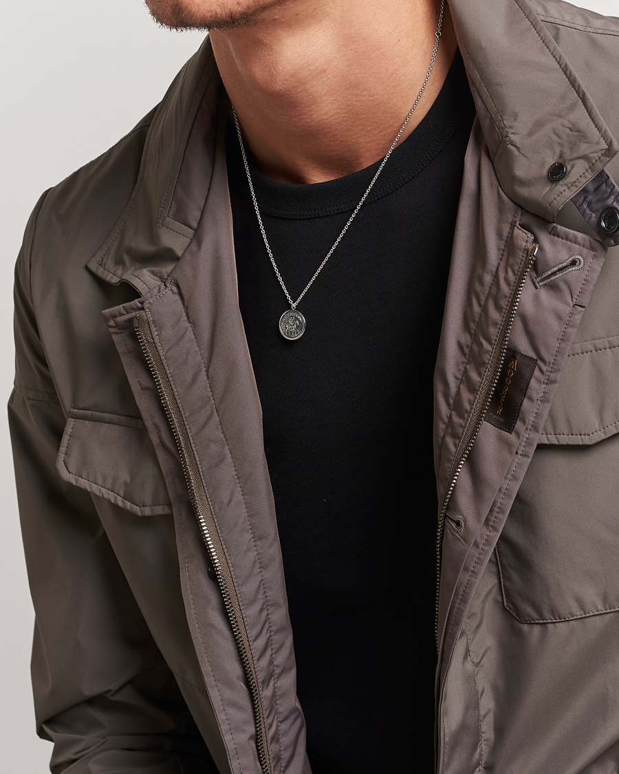 Herre | Tom Wood Coin Pendand Necklace Silver | Tom Wood | Coin Pendand Necklace Silver