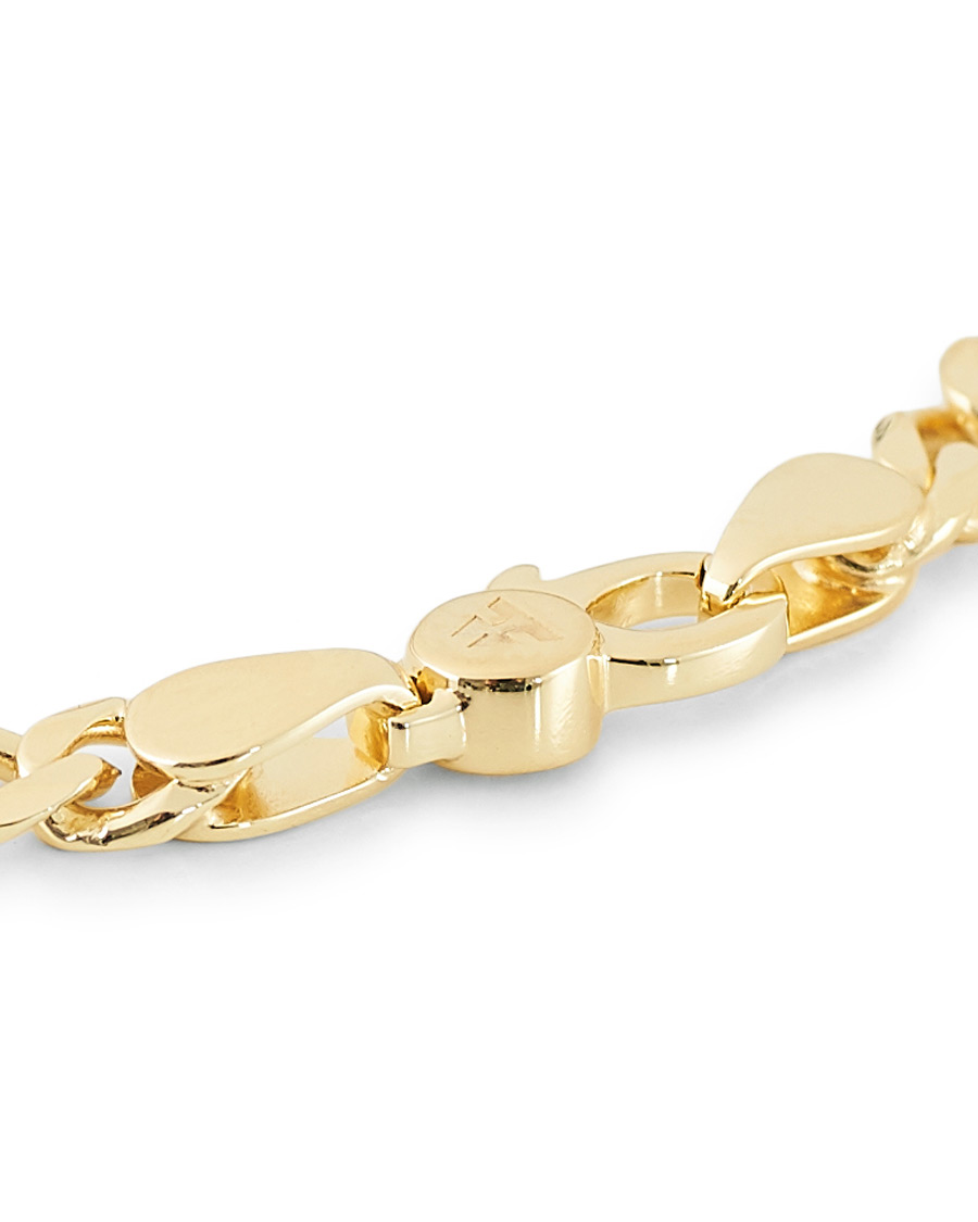 Herre | Tom Wood Figaro Thick Bracelet Gold | Tom Wood | Figaro Thick Bracelet Gold