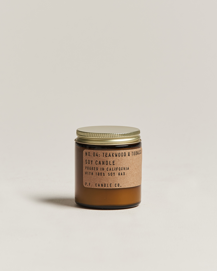 Herre | Duftlys | P.F. Candle Co. | Soy Candle No. 4 Teakwood & Tobacco 99g