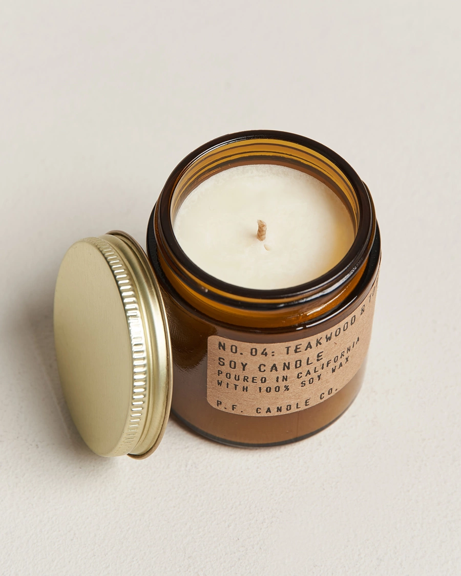 Herre | P.F. Candle Co. | P.F. Candle Co. | Soy Candle No. 4 Teakwood & Tobacco 99g