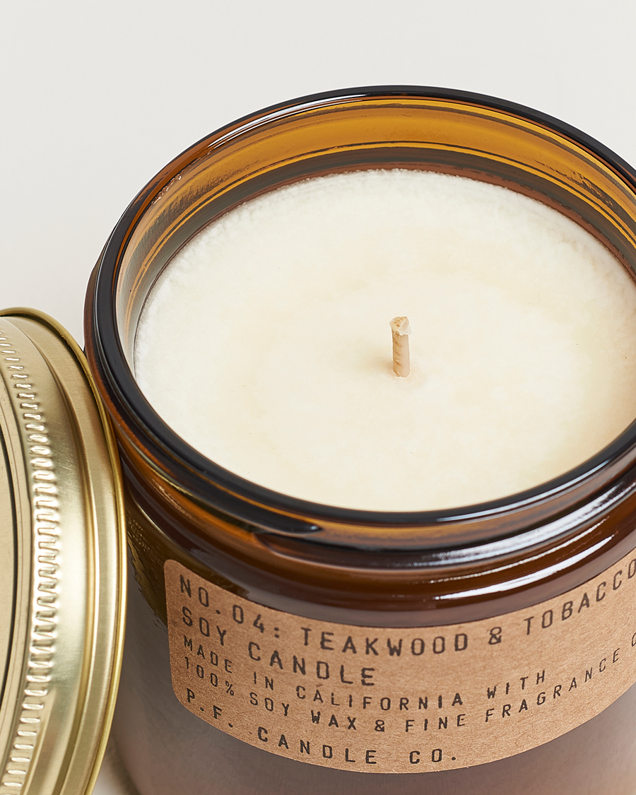 Herre | P.F. Candle Co. | P.F. Candle Co. | Soy Candle No. 4 Teakwood & Tobacco 354g