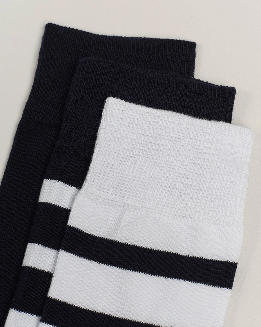 Herre | Basics | Armor-lux | 3-Pack Loer Socks Navy/White