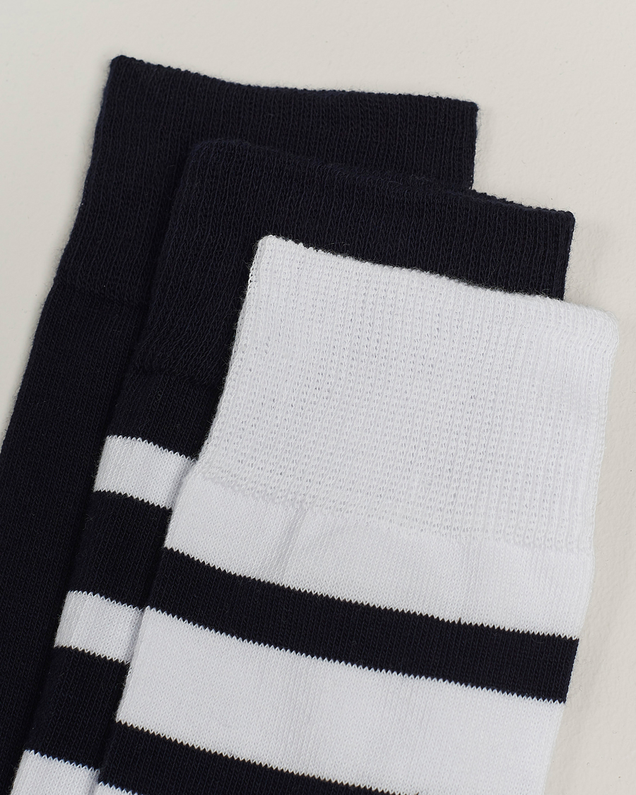 Herre | Undertøy | Armor-lux | 3-Pack Loer Socks Navy/White