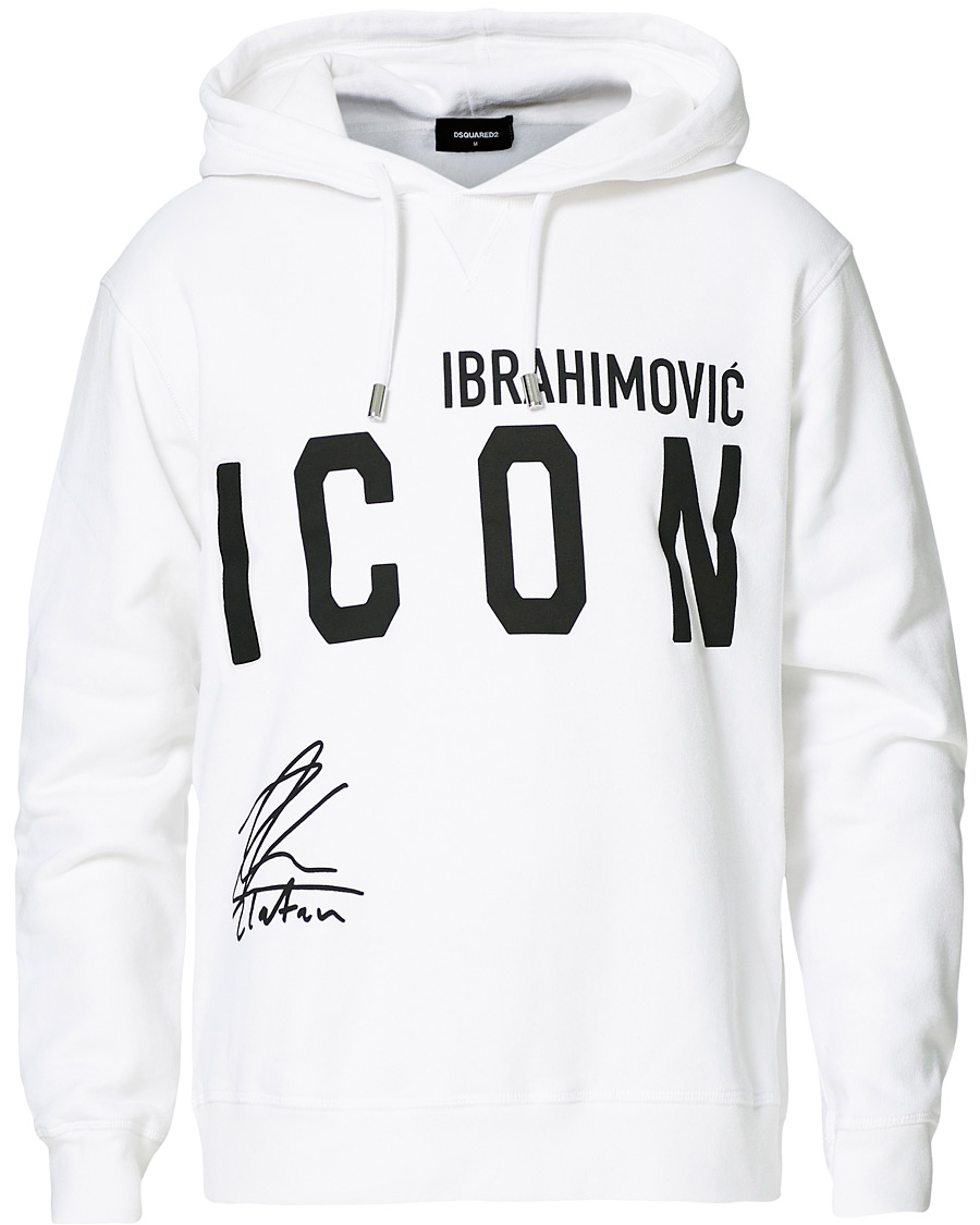 Herre | Gensere | Dsquared2 | X Ibrahimovic Icon Sign Hoodie White