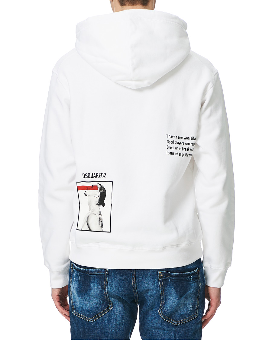 Herre | Gensere | Dsquared2 | X Ibrahimovic Icon Sign Hoodie White
