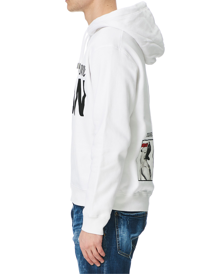 Herre | Gensere | Dsquared2 | X Ibrahimovic Icon Sign Hoodie White