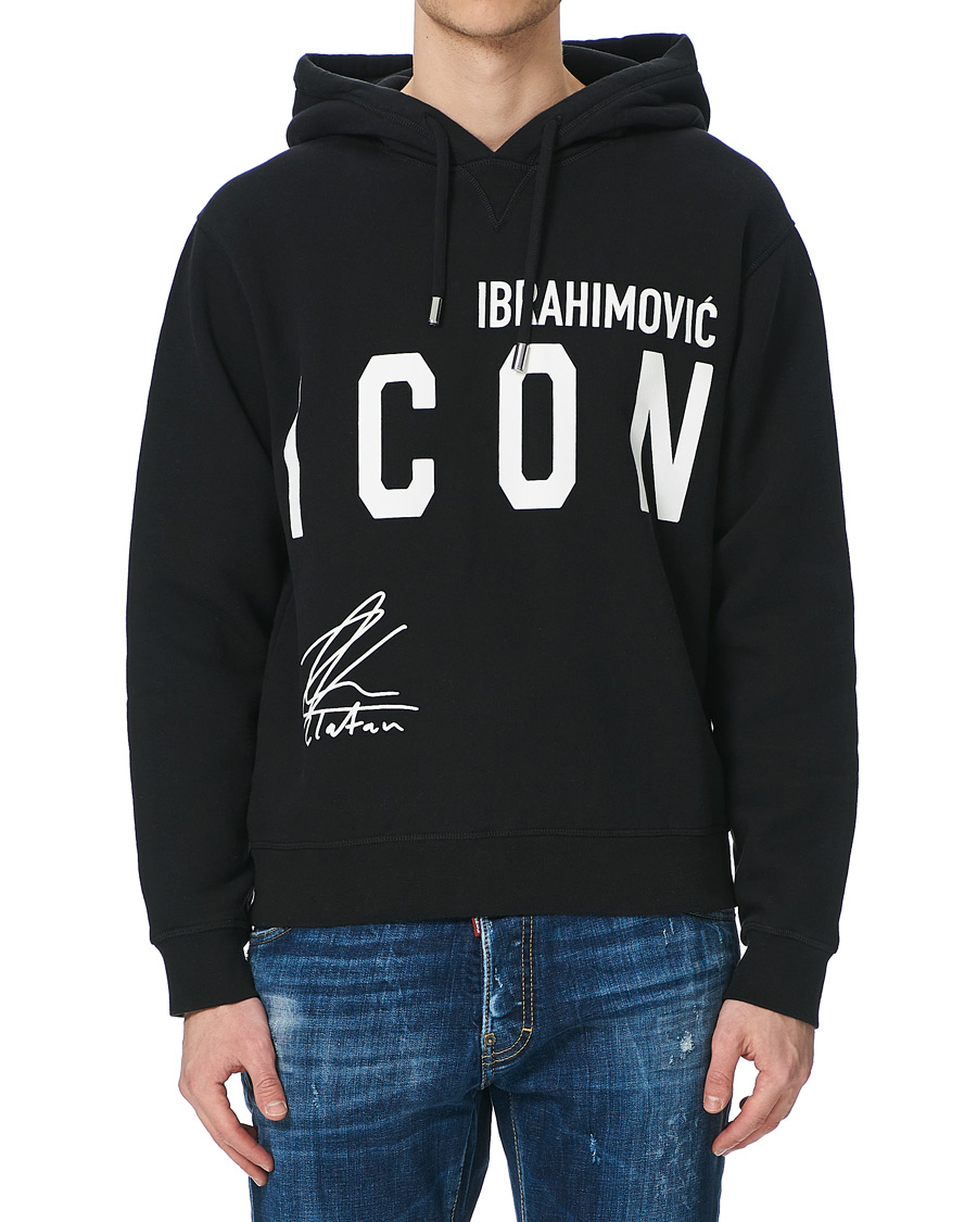 Herre | Gensere | Dsquared2 | X Ibrahimovic Icon Sign Hoodie Black
