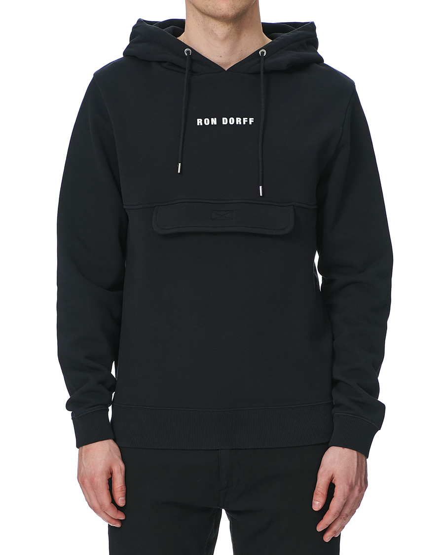 Herre | Gensere | Ron Dorff | Pocket Hoodie Black