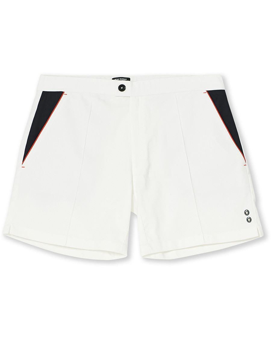 Herre | Shorts | Ron Dorff | Tri-Color Tennis Shorts Off White