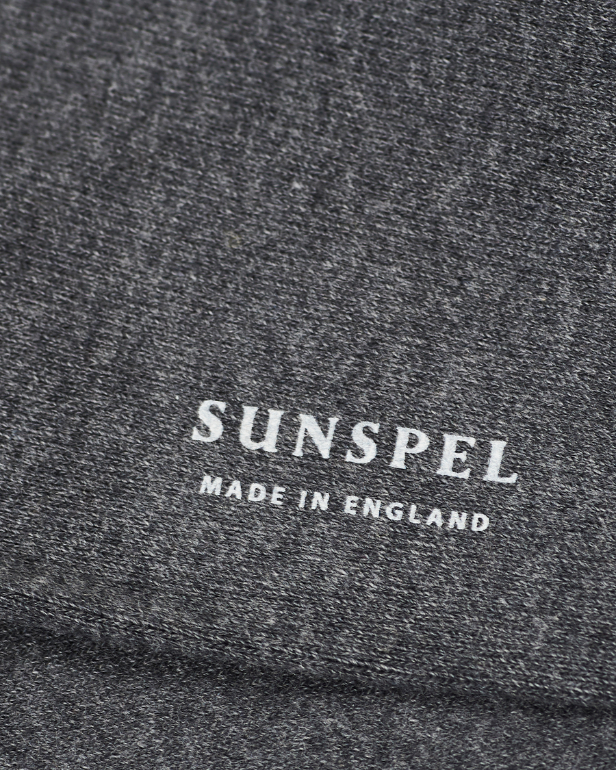 Herre | Avdelinger | Sunspel | Cotton Blend Socks Grey Melange