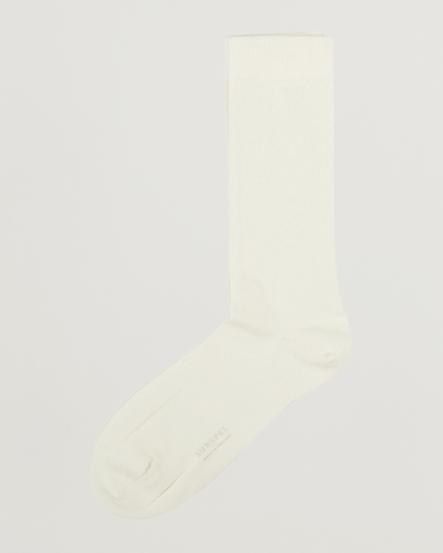 Herre | Undertøy | Sunspel | Cotton Blend Socks White