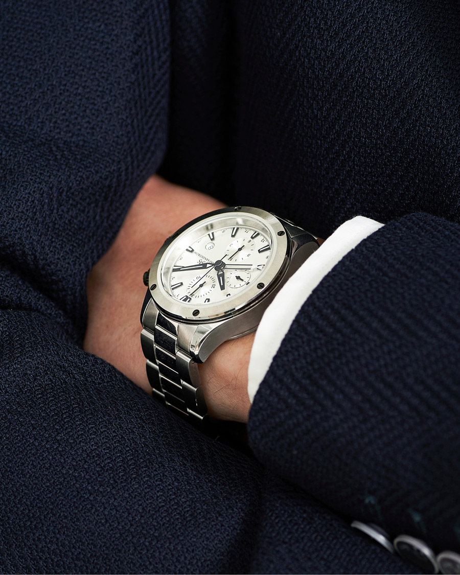 Herre | Sjöö Sandström UTC Extreme 44,2mm White and Stainless Steel | Sjöö Sandström | UTC Extreme 44,2mm White and Stainless Steel