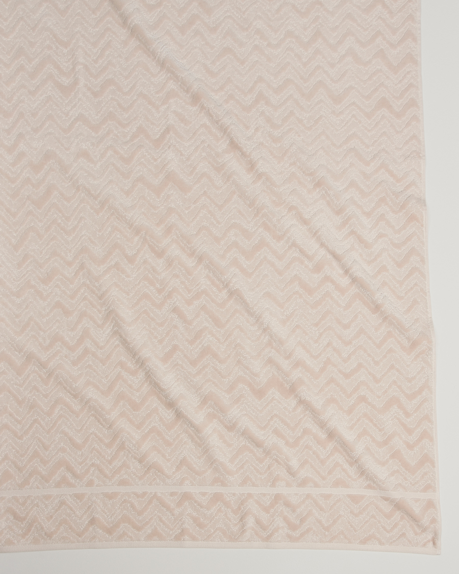 Men | Fabrics | Missoni Home | Rex Bath Sheet 100x150cm Cream