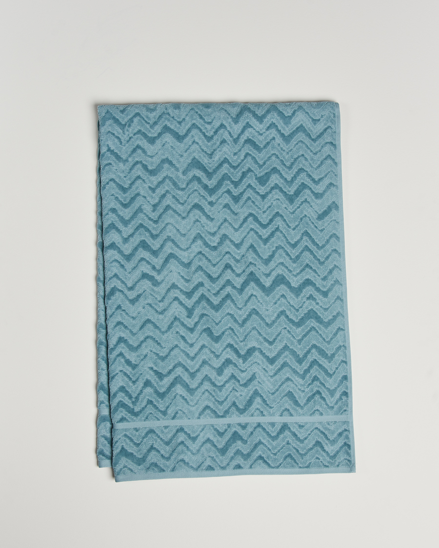 Herre | Missoni Home Rex Bath Sheet 100x150 cm Light Blue | Missoni Home | Rex Bath Sheet 100x150 cm Light Blue