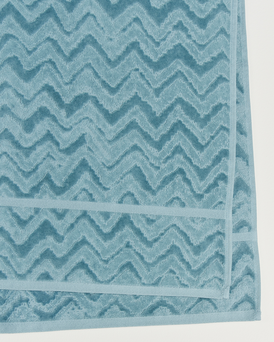 Herre | Missoni Home Rex Bath Sheet 100x150 cm Light Blue | Missoni Home | Rex Bath Sheet 100x150 cm Light Blue