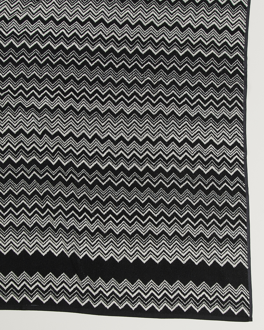 Herre | Missoni Home Keith Bath Sheet 100x150 cm Black/White | Missoni Home | Keith Bath Sheet 100x150 cm Black/White