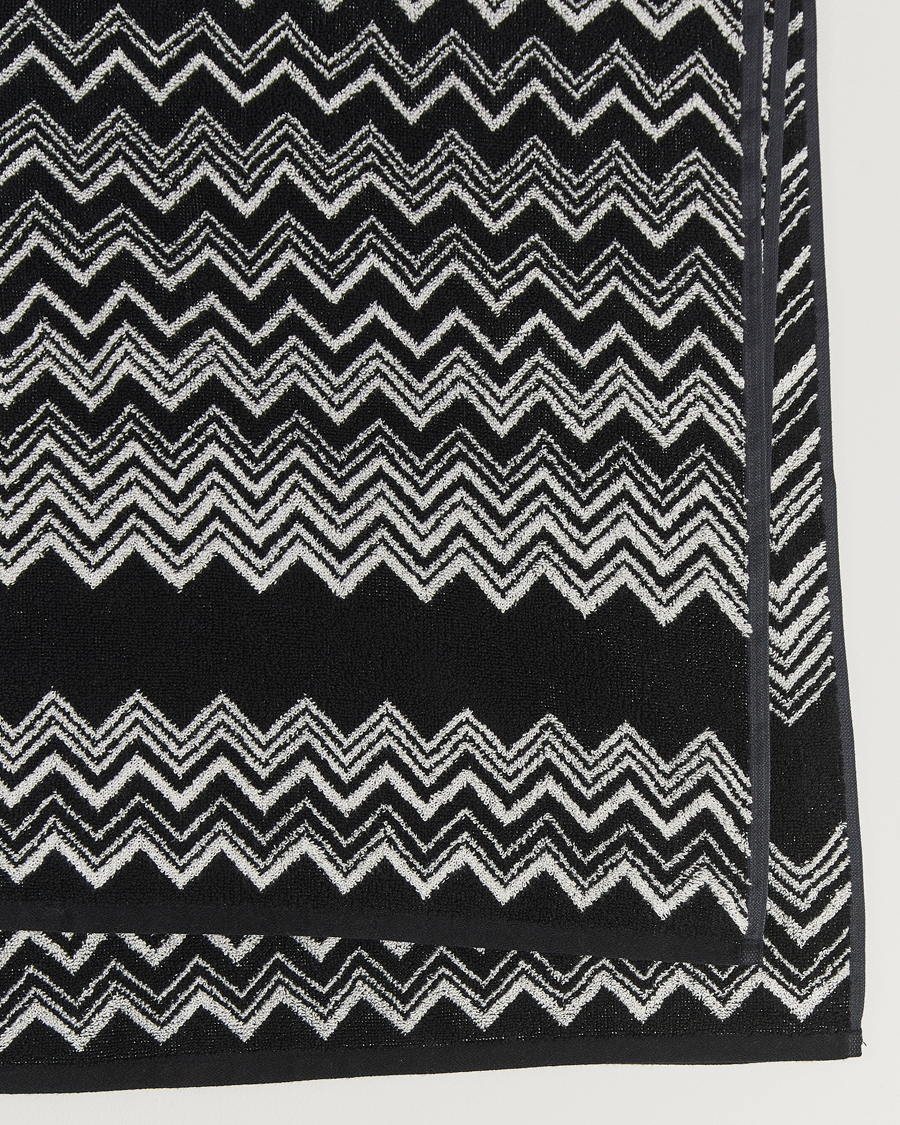 Herre | Missoni Home Keith Bath Sheet 100x150 cm Black/White | Missoni Home | Keith Bath Sheet 100x150 cm Black/White