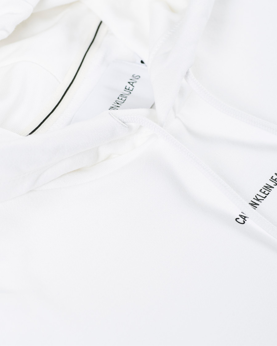 Herre | Gensere | Calvin Klein Jeans | Micro Branding Hoodie Bright White