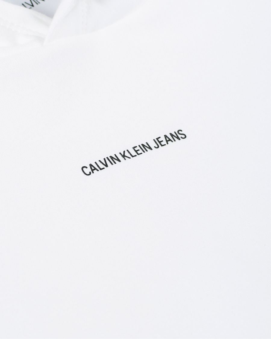 Herre | Gensere | Calvin Klein Jeans | Micro Branding Hoodie Bright White
