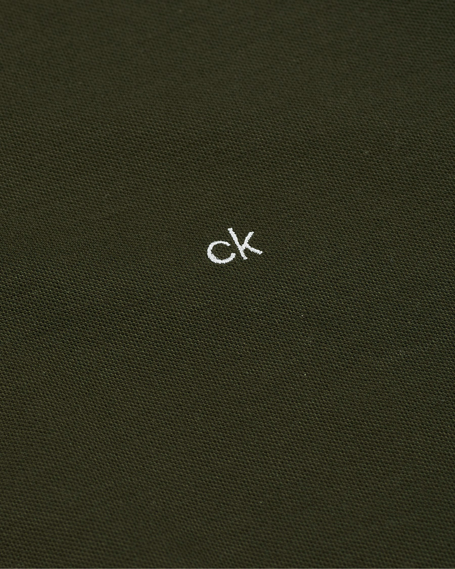 Herre | Pikéer | Calvin Klein | Slim Fit Refined Polo Dark Olive