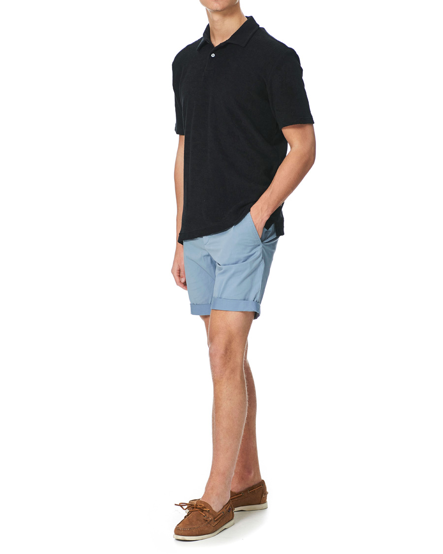 Herre | Shorts | J.Lindeberg | Nathan Super Satin Shorts Steel Blue