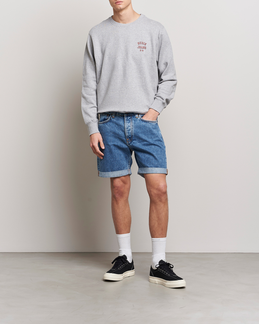 Herre | Shorts | Nudie Jeans | Josh Stretch Denim Shorts Friendly Blue