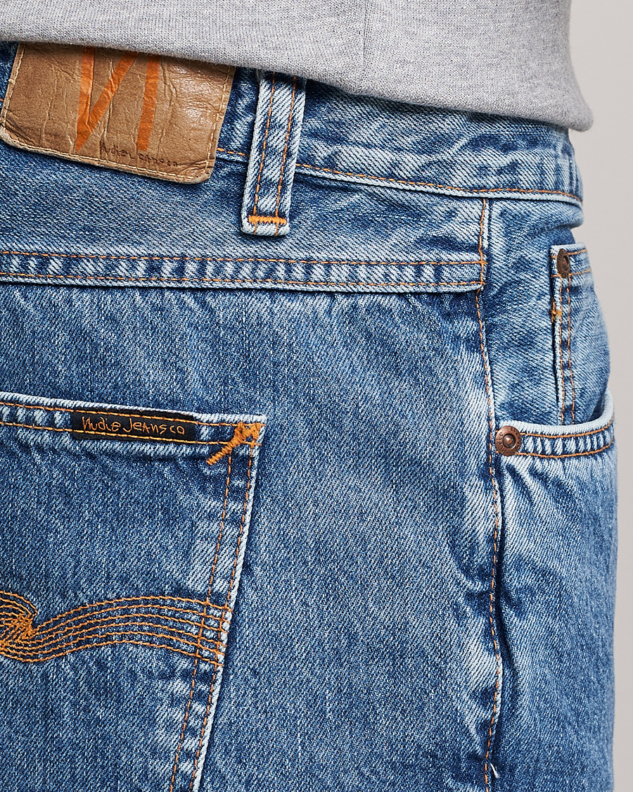 Herre | Shorts | Nudie Jeans | Josh Stretch Denim Shorts Friendly Blue