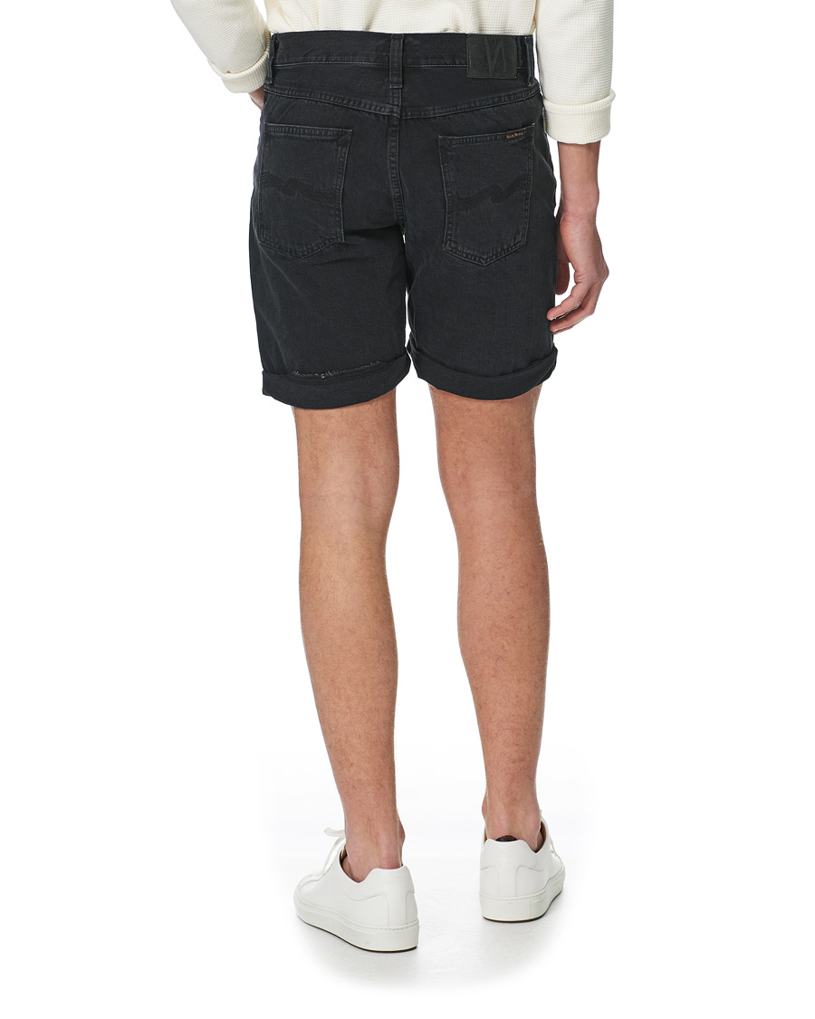 Herre | Shorts | Nudie Jeans | Josh Stretch Denim Shorts Black Water