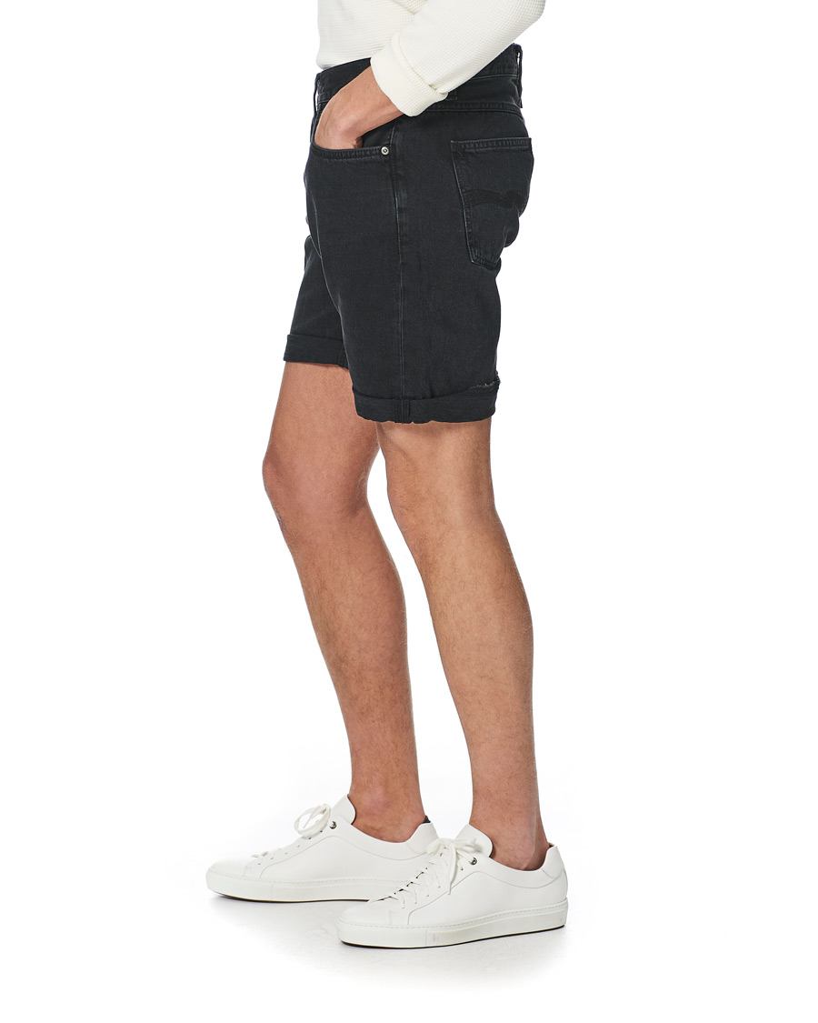 Herre | Shorts | Nudie Jeans | Josh Stretch Denim Shorts Black Water