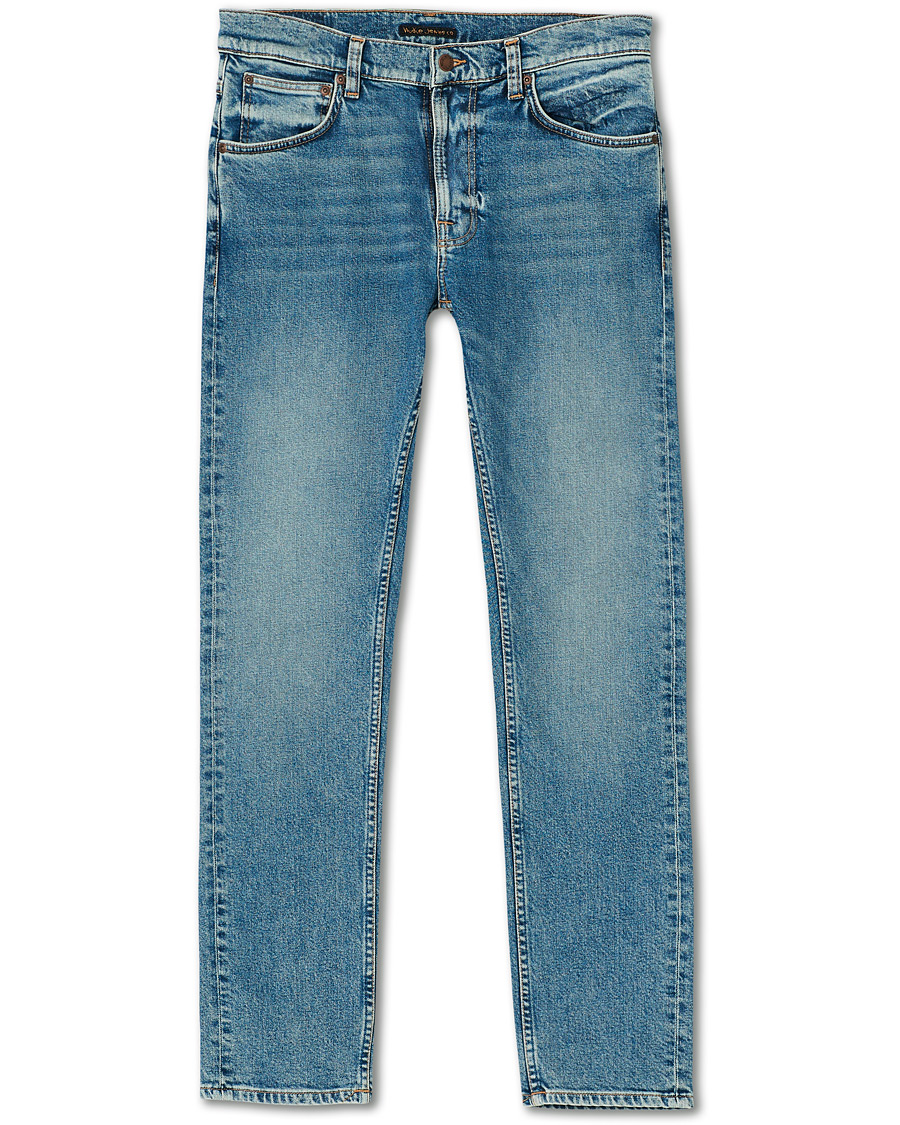 Herre | Jeans | Nudie Jeans | Lean Dean Loving Twill Stretch Jeans Light Blue