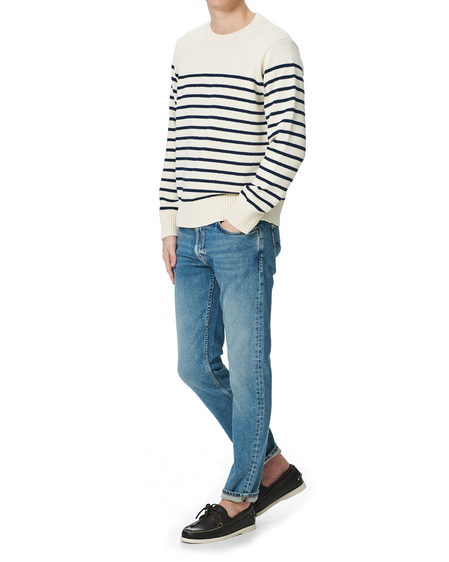 Herre | Jeans | Nudie Jeans | Lean Dean Loving Twill Stretch Jeans Light Blue