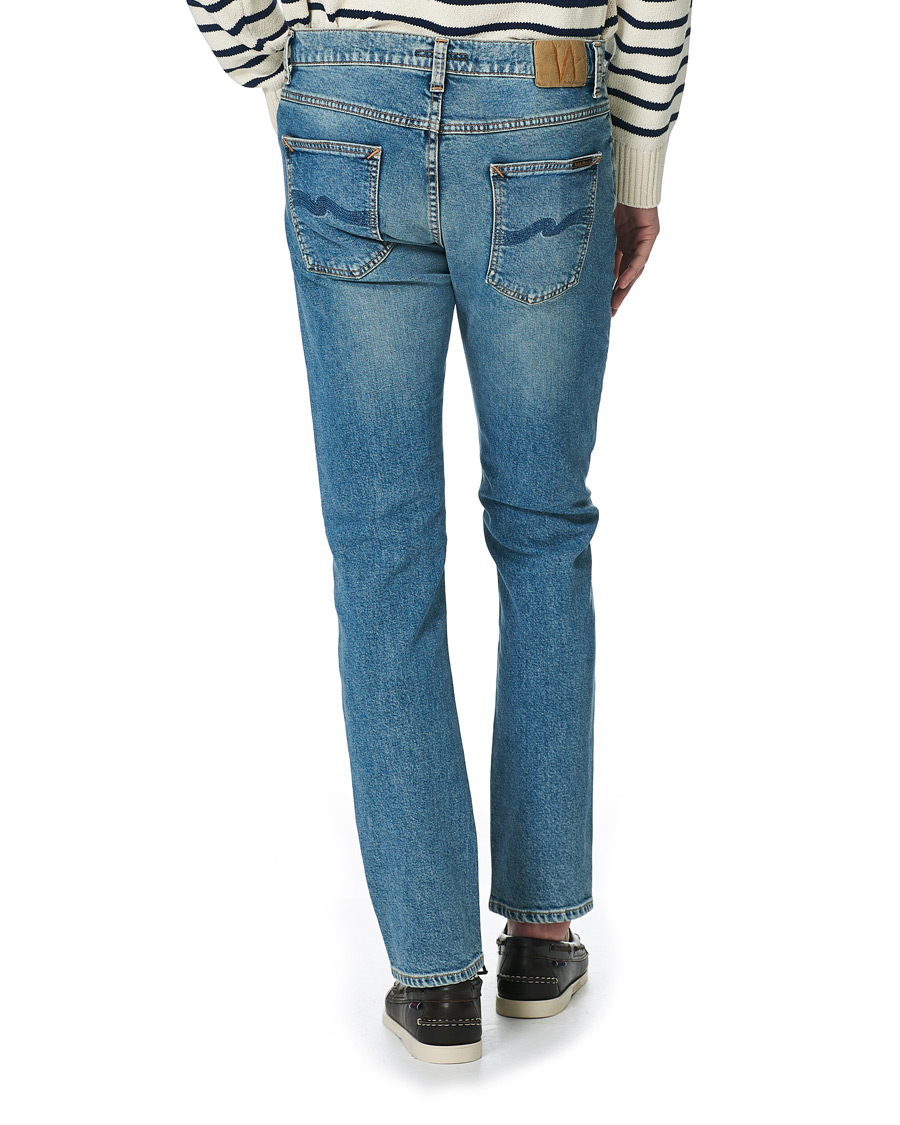 Herre | Jeans | Nudie Jeans | Lean Dean Loving Twill Stretch Jeans Light Blue