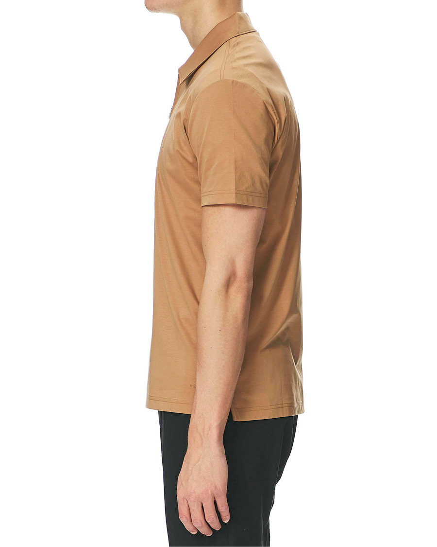 Herre | Pikéer | Tiger of Sweden | Laron Half Zip Polo Brown