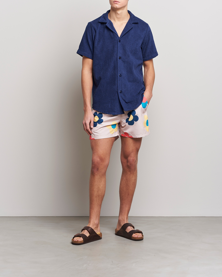 Herre | Badeshorts | OAS | Printed Swimshorts Daisy