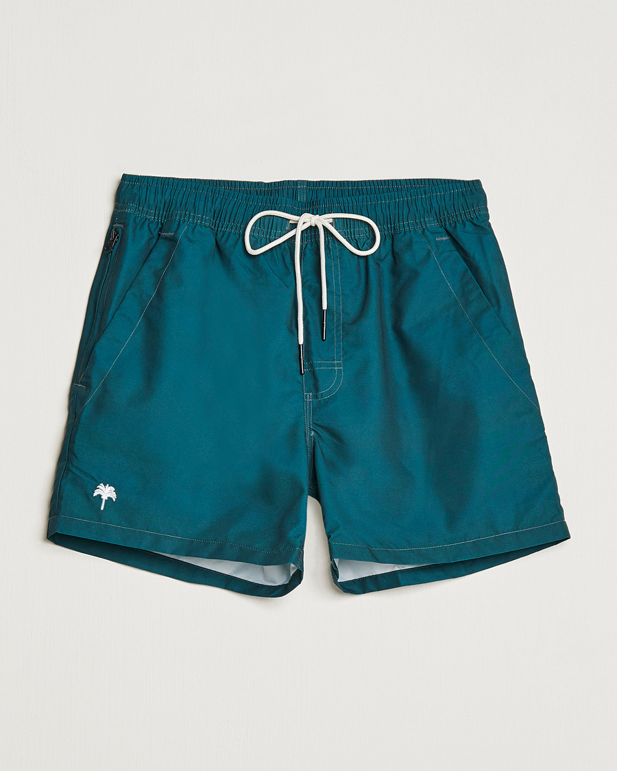 Herre | Badeshorts | OAS | Plain Swimshorts Dark Green