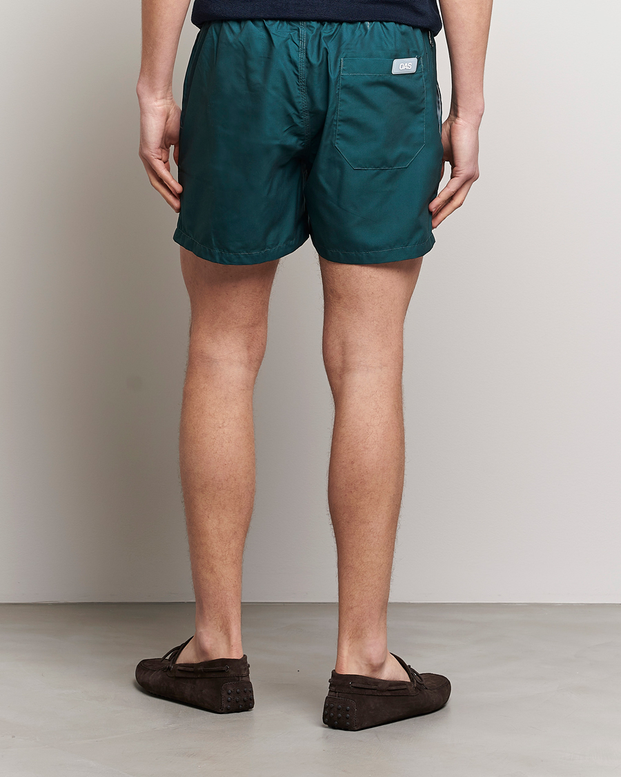 Herre | Badeshorts | OAS | Plain Swimshorts Dark Green