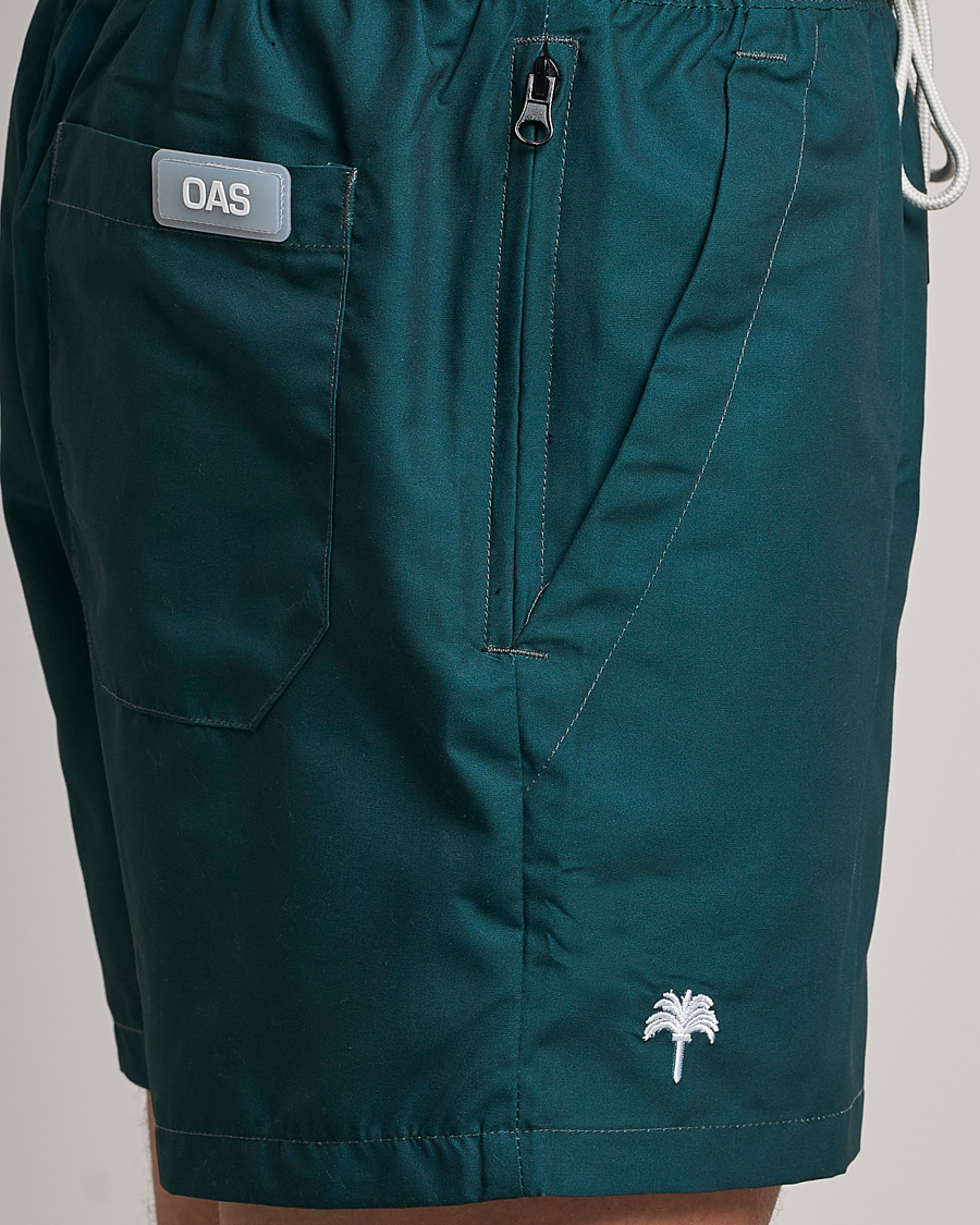 Herre | Badeshorts | OAS | Plain Swimshorts Dark Green
